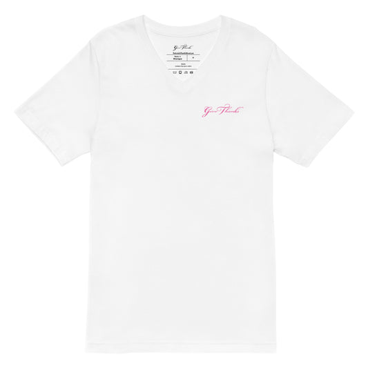 Unisex Short Sleeve V-Neck T-Shirt